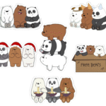 baby we bare bears sticker pack
