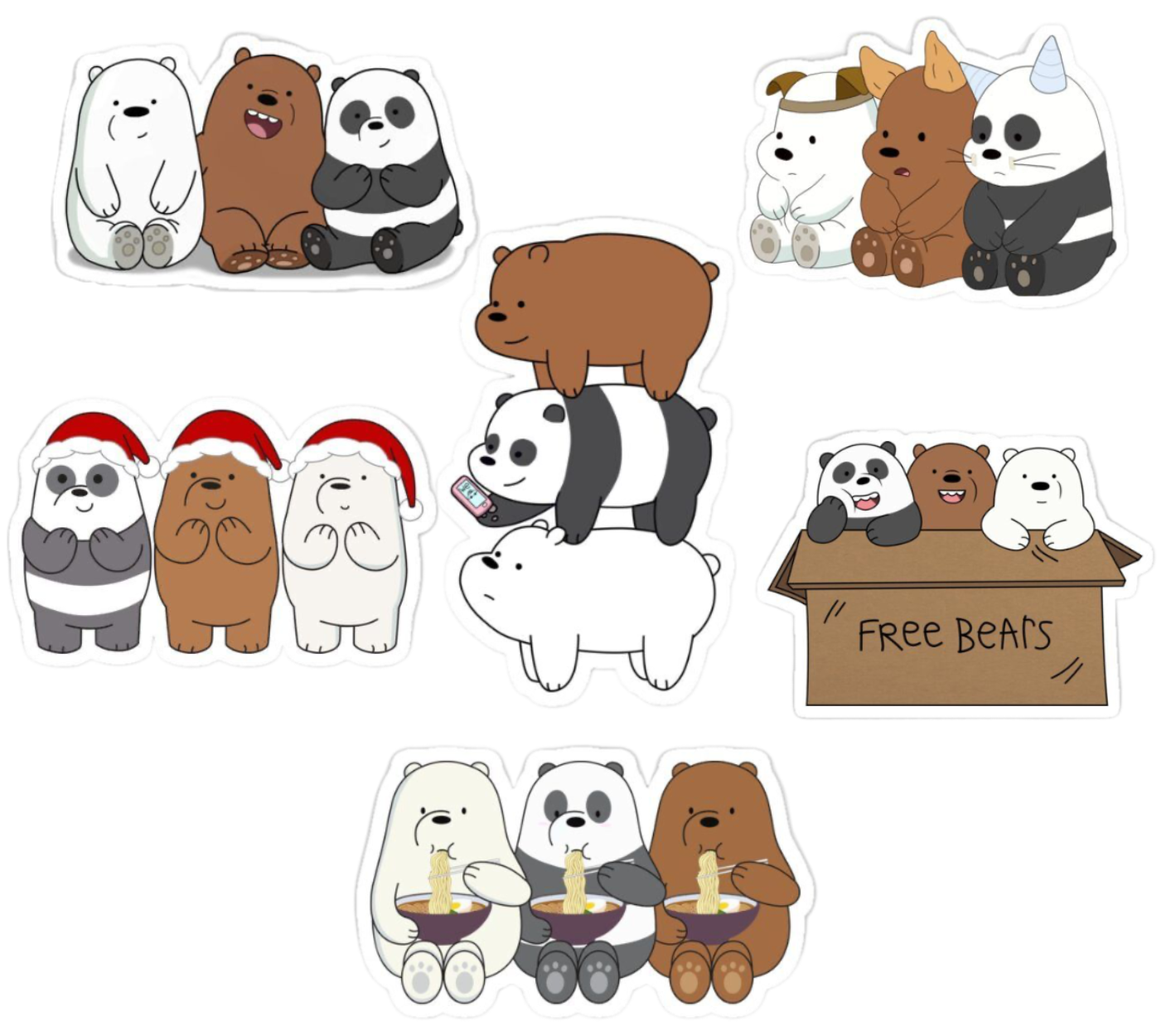 baby we bare bears sticker pack baby we bare bears sticker pack
