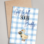 Little Duck Get Well Card – Cute and Cheerful Greeting Card